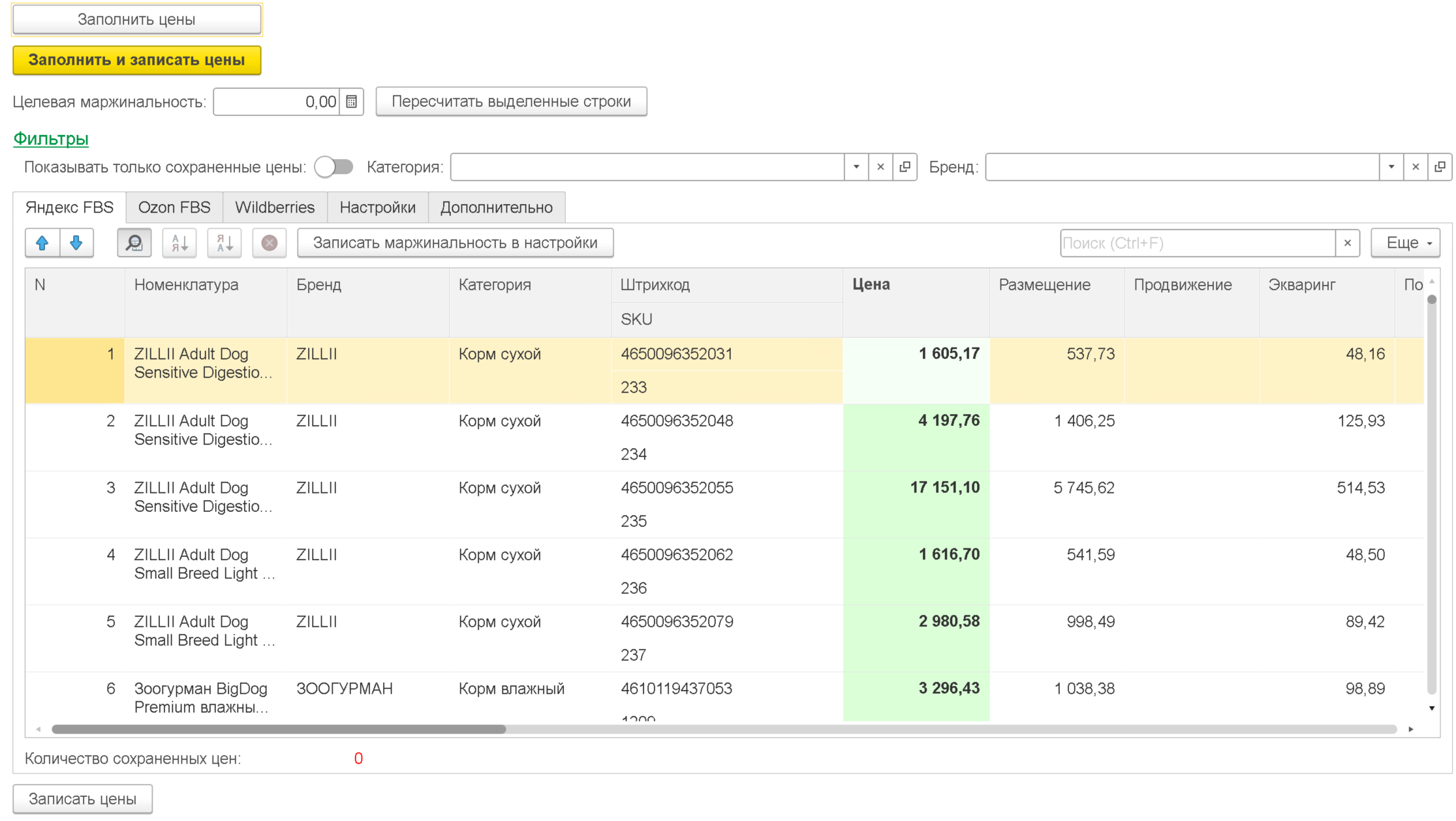 Инструмент ценообразования